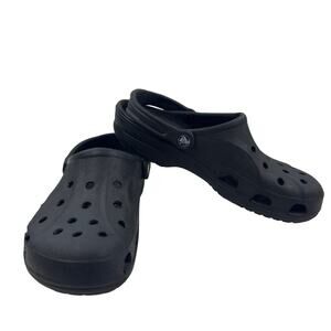Crocs Classic Slip On Rubber Clogs Black Women's Size 10 Men's Size 8